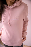 Dreamteam Hoodie - Dames - Pastelroze - Wit Artwork - Biologisch Katoen - Lilypilly