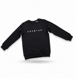 Creator Sweater - Dames Trui - Zwart - Biologisch Katoen - Lilypilly