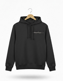Dreamteam Hoodie - Zwart - Dames - Geborduurd Wit Artwork - Biologisch Katoen - Lilypilly