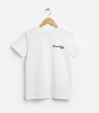 Wit Grumpy kids t-shirt van biologisch katoen met zwart artwork